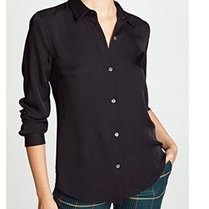 Theory Black Button Down